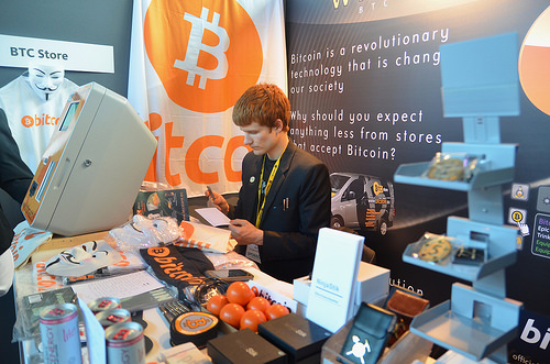 The btc store at bitcoin2014. Tags