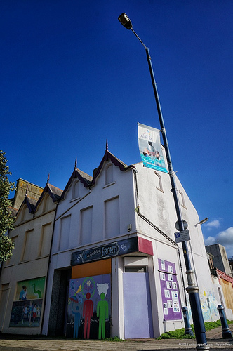 Blue sky down at bangor seafront... Tags