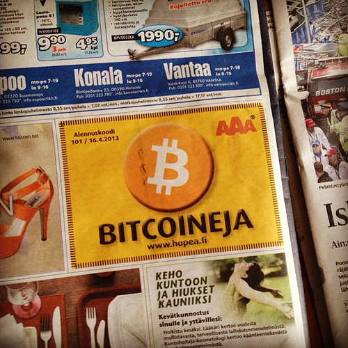 Ugly ad for bitcoins Tags