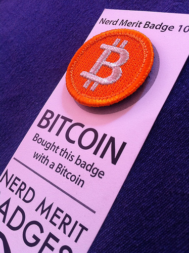 I got my bitcoin @nerdmeritbadge today! Tags