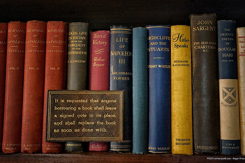 Plenty to read in the library... Tags