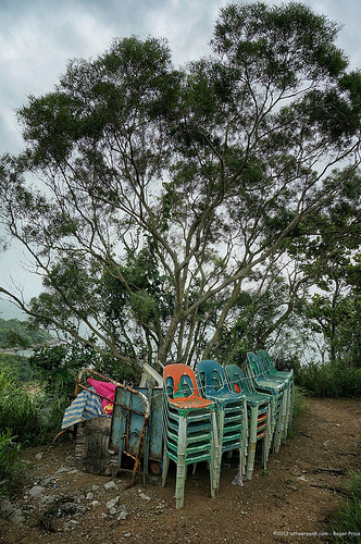 With typhoon trami in the region the summit shop did not bother to open today! Tags