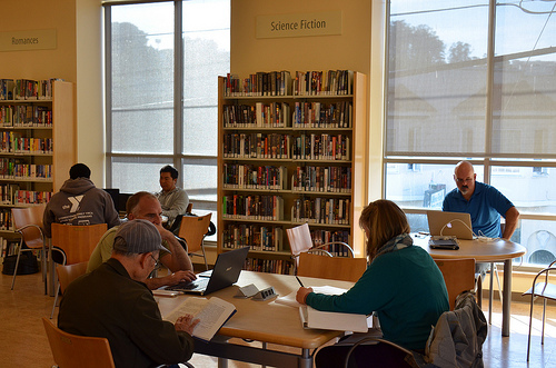 Science fiction section of glen park library where ross ulbricht aka dread pirate robert arrested allegedly for running the silk road website Tags