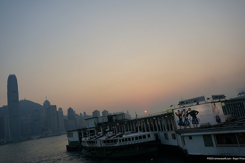 Sunset - the haze is returning after such nice weather recently! Tags