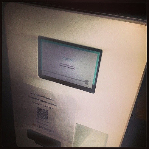 Oh oh #bitcoin #atm #outoforder Tags