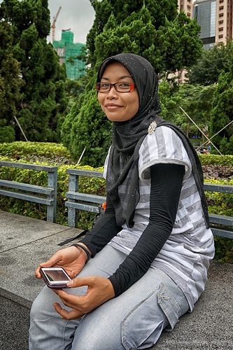 Waiting for her friends... Tags