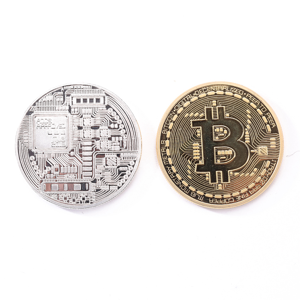 Gold plated bronze physical bitcoins casascius bit coin btc with case gift 1 oz <font><b>bitcoin</b></font> 24 k. 999 purity plated <font><b>bitcoin</b></font> btc