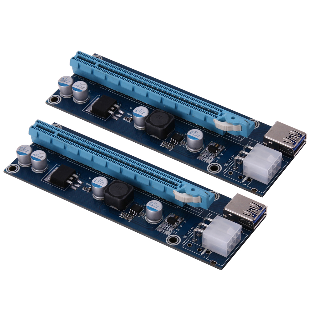 Usb 3. 0 pci-e express 1x 4x 8x 16x extender riser adapter card sata 15pin male to 6pin power cable for btc <font><b>bitcoin</b></font> mining device
