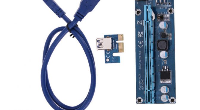 60cm usb 3. 0 pci-e pci express 1x to 16x riser card adapter extender w/ sata 15 pin to 6pin power cable for <font><b>bitcoin</b></font> mining