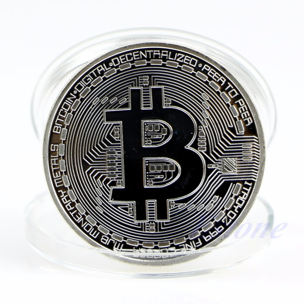 Coins silver plated <font><b>bitcoin</b></font> coin collectible commemorative coin art collection gift #h0vh#
