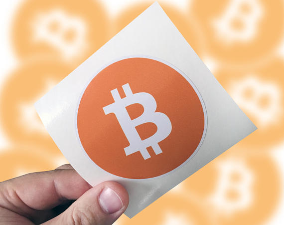 Bitcoin sticker, bitcoin laptop sticker, bitcoin car sticker, bitcoin window sticker