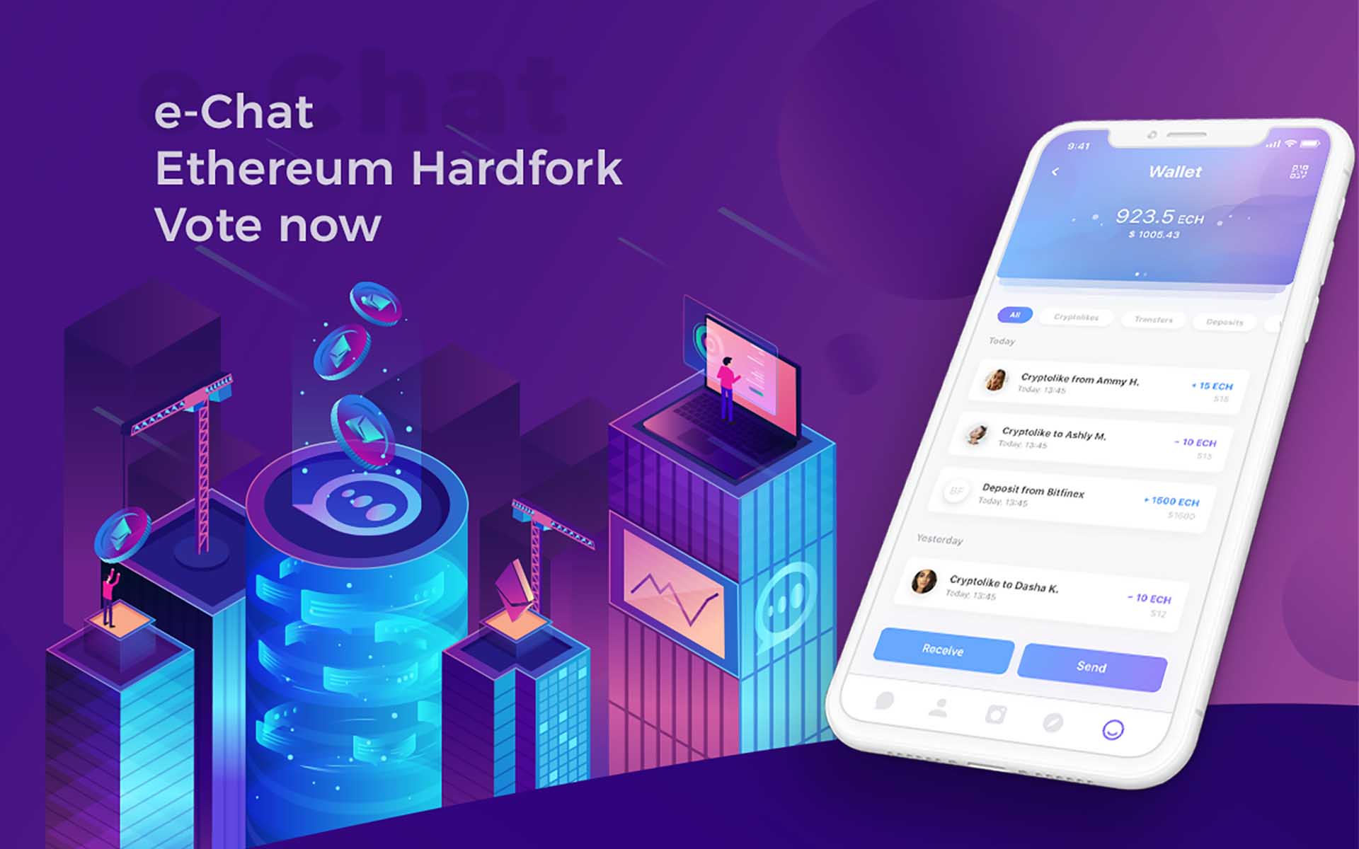 E-chat can conduct ethereum hardfork after the ico E-chat can conduct ethereum hardfork after the ico
