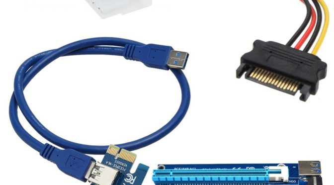 60cm usb 3. 0 pci-e pci express extender riser card adapter sata 15pin to 4pin power cable cord for <font><b>bitcoin</b></font> miner btc mining tool