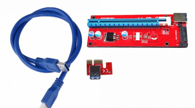 60cm cable usb 3. 0 pci-e express 1x to 16x extender riser card adapter pcie express riser card for <b>bitcoin</b> mining device