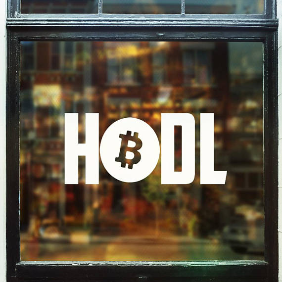 Hodl bitcoin decal