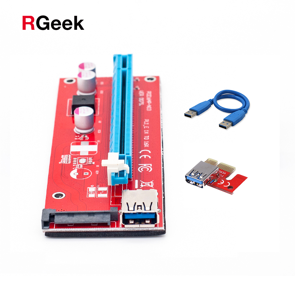 60cm pci-e pci express x16 extender pci e usb riser card pcie mining card adapter for <font><b>bitcoin</b></font> mining btc motherboard device
