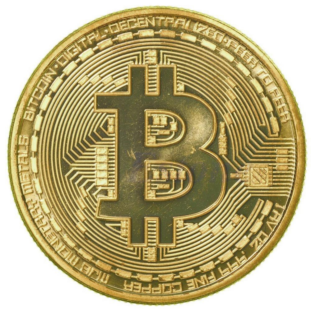 1 x gold plated <b>bitcoin</b> coin collectible btc coin art collection gift physical