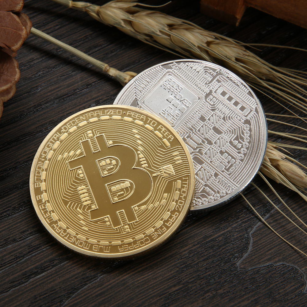 Two colors bronze physical <b>bitcoins</b> coin for souvenir collectibles coin art collection gift decoration navidad christmas gift