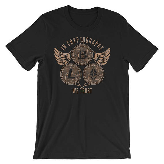 Bitcoin cryptocurrency investor crest shirt - unisex/mens fit t-shirt