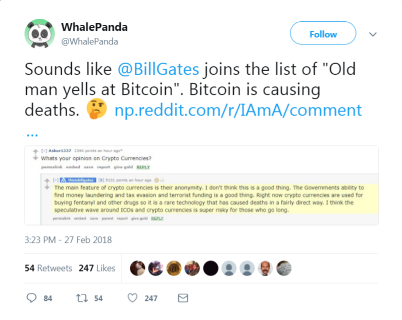 Bill gates' 'nonsense' crypto comments draw twitter ire Bill gates' 'nonsense' crypto comments draw twitter ire