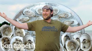 Brad explores an oyster farm | it's alive | bon appétit Brad explores an oyster farm | it's alive | bon appétit