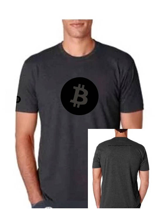 Bitcoin in black