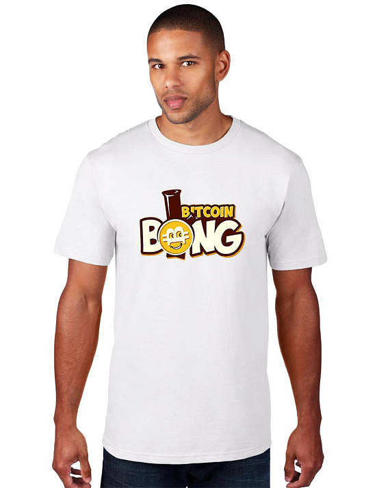 Bitcoin bong t-shirts, cryptocurrency, btc, bong, men's unisex , gift