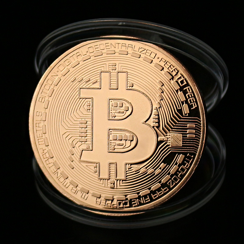 Good price <b>bitcoin</b> btc medal copper plated steel core copy coin souvenir metal craft coins dia 40mm