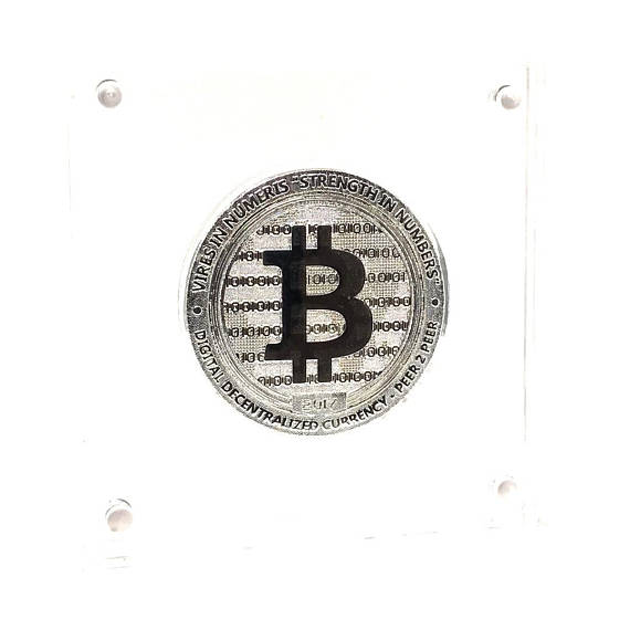 Limited edition silver bitcoin