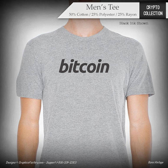 Bitcoin logo typography graphic tee, crypto tees, custom print, t-shirt, gift for him, tech lover, geek gift