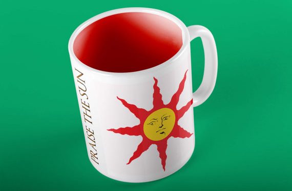 Wake up & praise the sun sunlight coffee mug bitcoin accepted