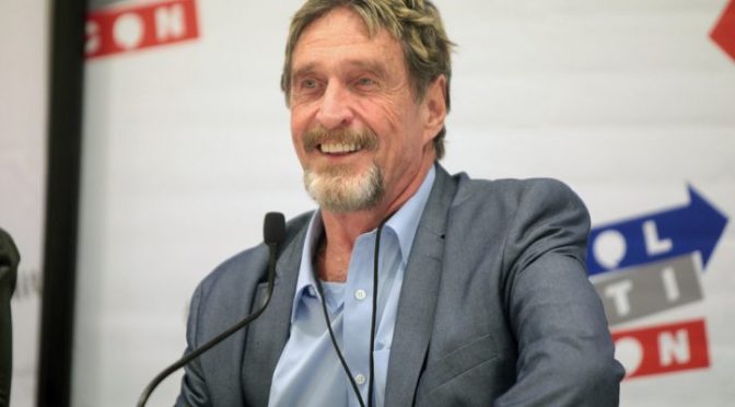 Bitcoin at $1 million by 2020: mcafee doubles down on bullish bet