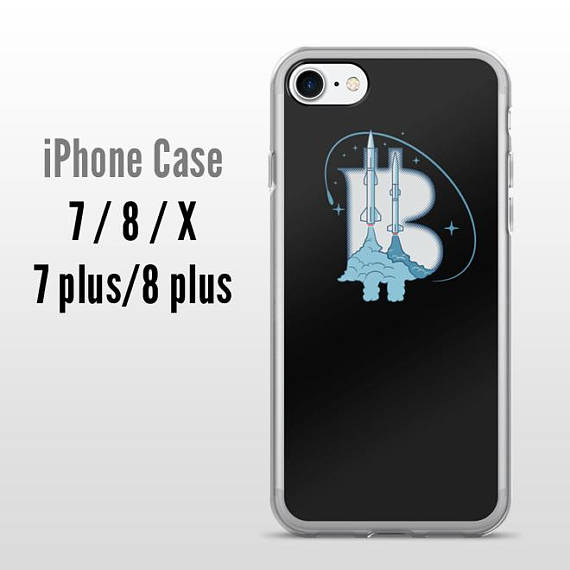 Bitcoin iphone 8 plus case. Iphone 7 plus case. Iphone x case. For the moon. Computer geek gift. Cryptocurrency