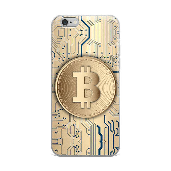 Bitcoin logo cryptocurrency blockchain iphone case 6, 7, 8, x