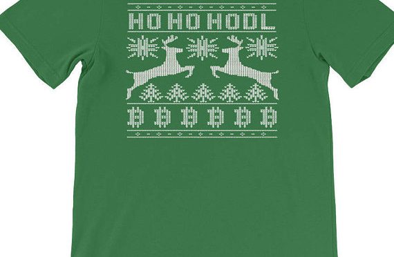 Hodl bitcoin christmas cryptocurrency crypto miner holiday sweater pattern short-sleeve unisex t-shirt