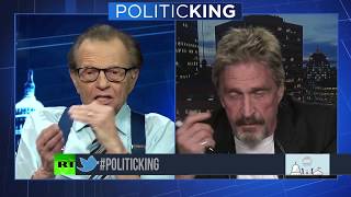John mcafee - takes on larry king - one on one John mcafee - takes on larry king - one on one