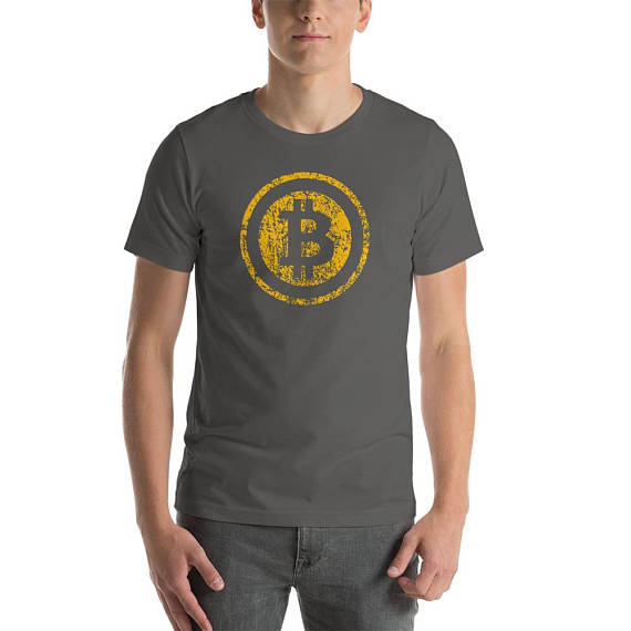 Gold bitcoin cryptocurrency | hodl to the moon | crypto blockchain short-sleeve unisex t-shirt