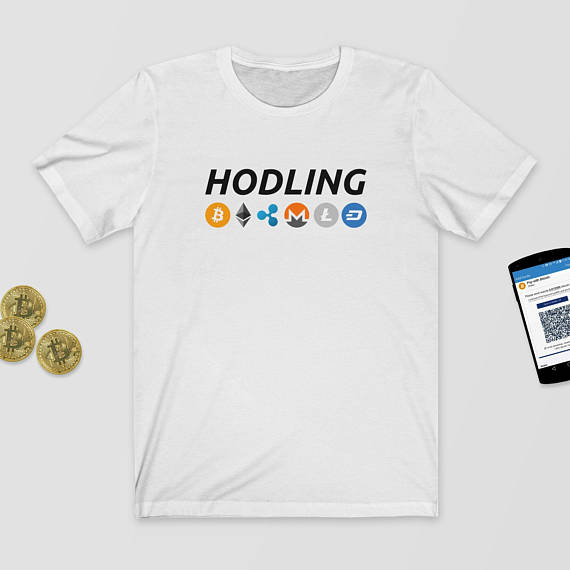 Hodling t-shirt - bitcoin - cryptocurrency - crypto - #hodl - t-shirt - hodl - hodling - ethereum - litecoin - monero - dash - ripple - alt