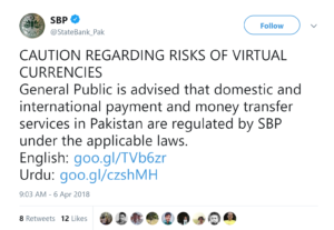 Pakistan central bank bans banks from cryptocurrency, ico transactions