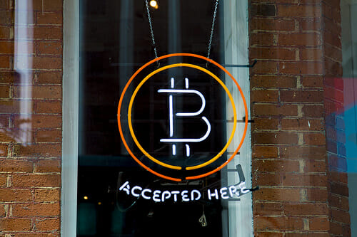 Bitcoins accepted here! Bitcoins accepted here!