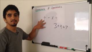 Operators and operands Operators and operands