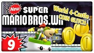 New super mario bros. Wii part 9: coin-glitch in 4-castle & seltsame themen New super mario bros. Wii part 9: coin-glitch in 4-castle & seltsame themen