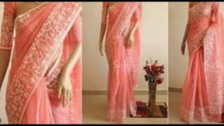 Latest supernet kota sarees with aari work designs Latest supernet kota sarees with aari work designs