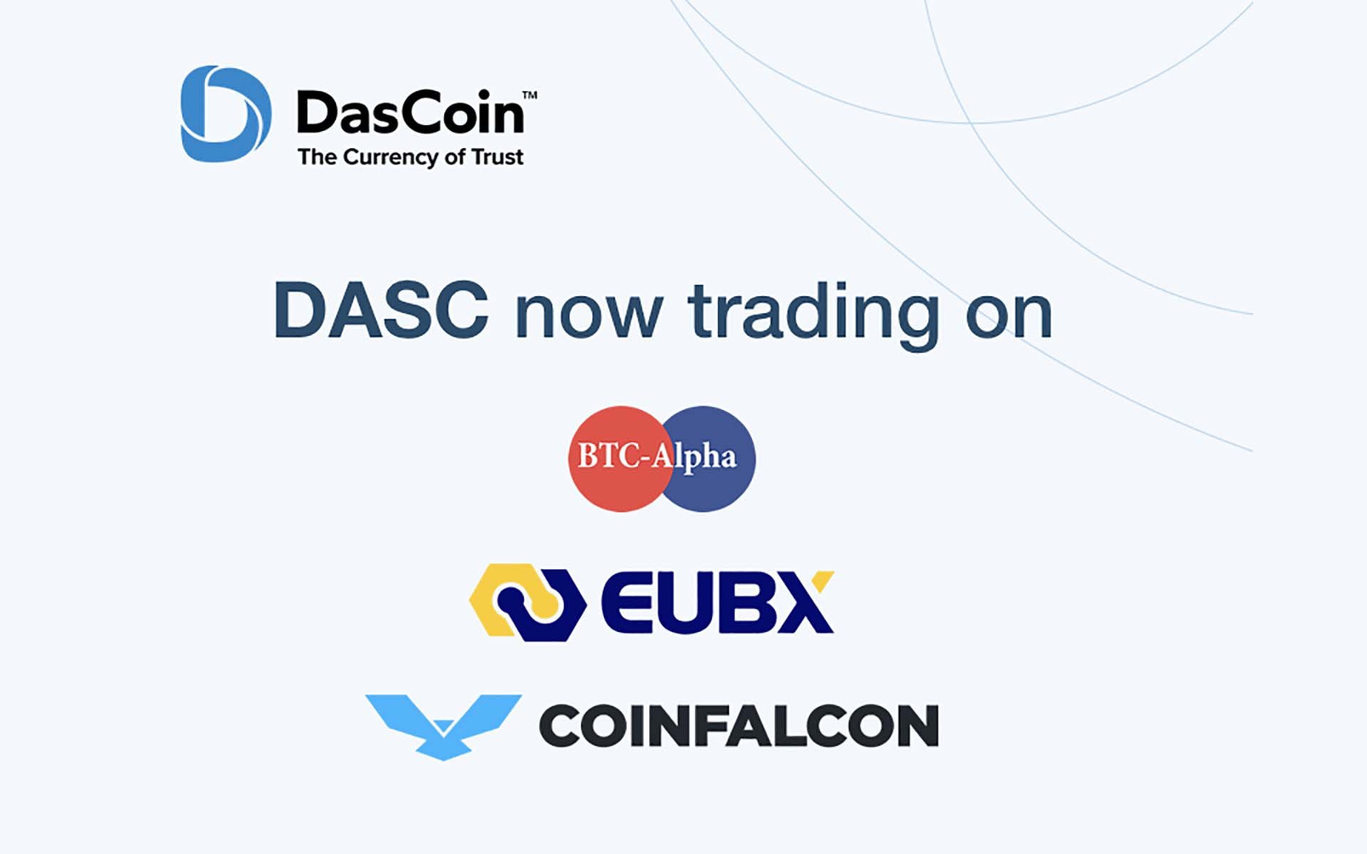 Dascoin set to skyrocket after launching on public exchanges Dascoin set to skyrocket after launching on public exchanges