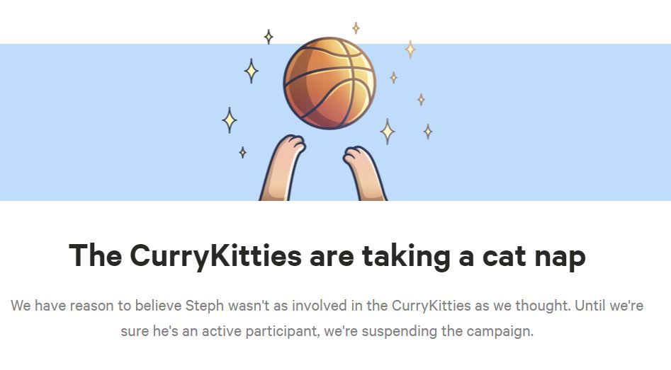 Cryptokitties quietly suspends ‘currykitties’ promotion Stephen curry
