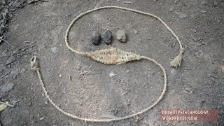 Primitive technology: sling Primitive technology: sling