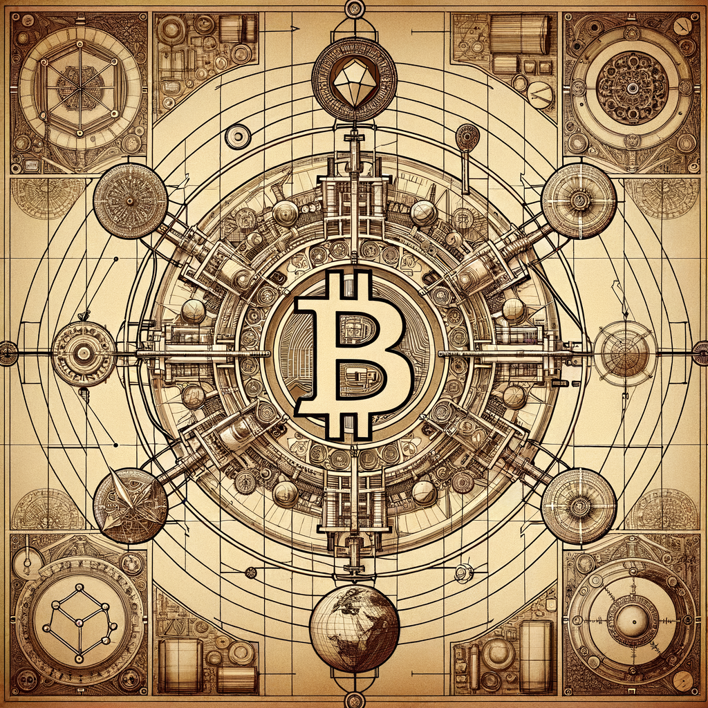 Ohio sb57 tracker Ohio bitcoin reserve act schematic blueprint artist: leonardo da vinci in a symbolic and meaningful style, insanely detailed and intricate, hypermaximalist, elegant, ornate, hyper realistic, super detailed